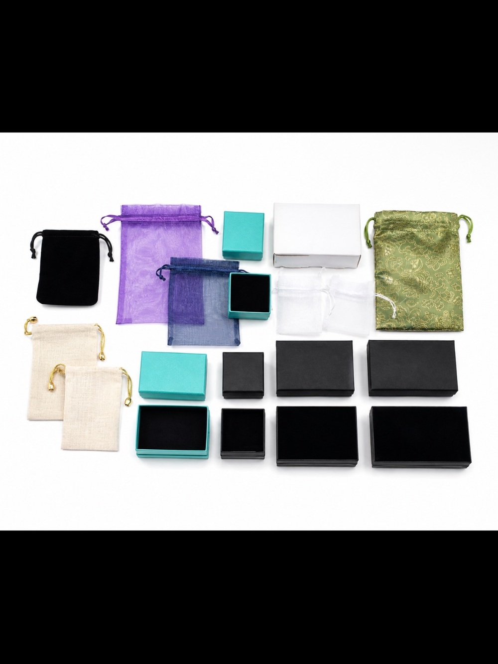 🖤 5/$25 jewelry boxes & bags bundle silk drawstring pouch